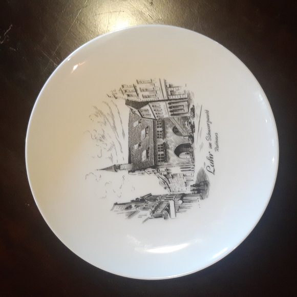 Lahr im Schwarzwald Rathaus AK Kaiser W. Germany Plate - Picture 1 of 5